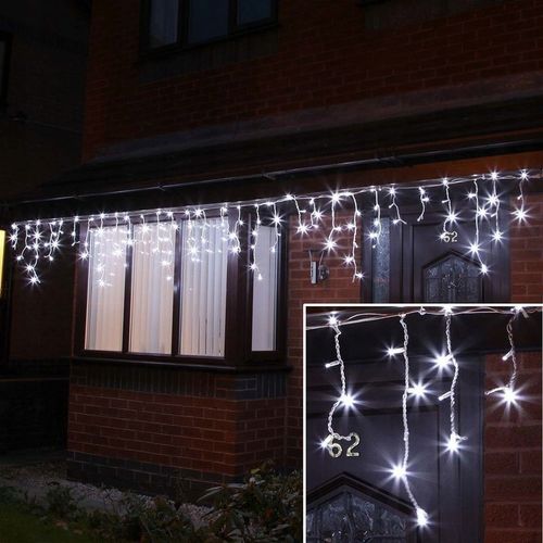 SOPLE 200 LED BIAŁY ZIMNY KURTYNA ZASŁONA PROGRAMATOR LAMPKI CHOINKOWE 7M na Arena.pl