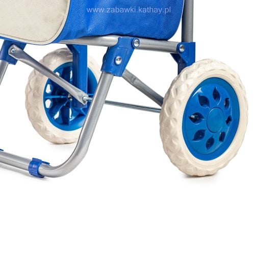 Torba wózek na zakupy na kółkach niebieska na Arena.pl