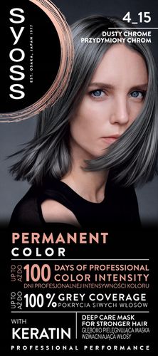 SYOSS PERMANENT COLOR FARBA DO WŁOSÓW NR 4_15 PRZYDYMIONY CHROM 1 SZT na Arena.pl