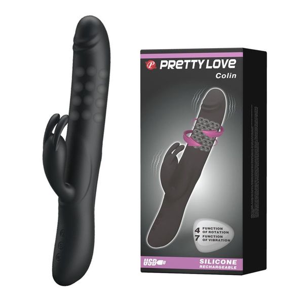 PRETTY LOVE - COLIN, USB, 7 vibration, 4 rotation zdjęcie 1