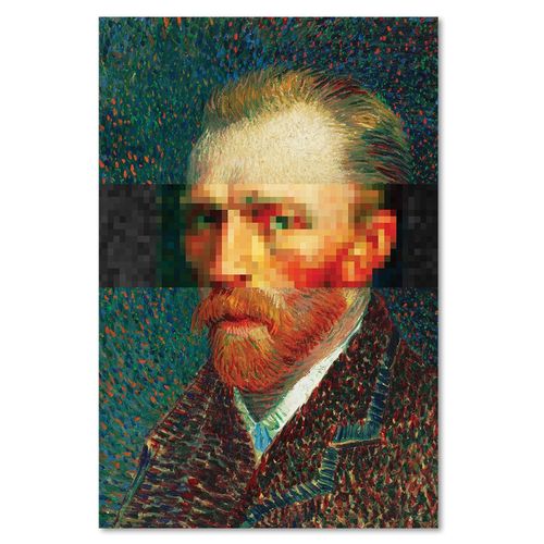 Obraz na płótnie - Canvas, Van Gogh portret 50x70 na Arena.pl