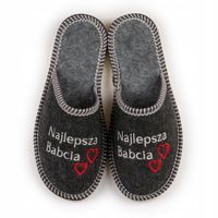 Kapcie Dla Babci Filcowe Prezent Dzień Babci Napis