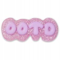 Przypinka Ozdoba Crocs Charms Jibbitz Pin Do Butów Purple Glitter OOTD