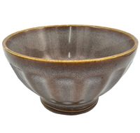 Miseczka miska ceramiczna 400 ml brązowa ręcznie malowana