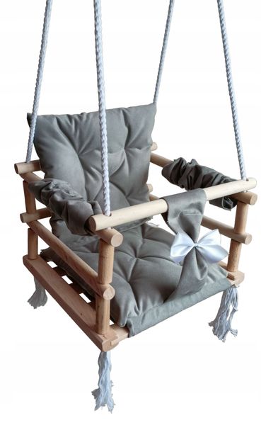 Huśtawka 3w1 dzieci SZARA dom ogród prezent pokój zdjęcie 1