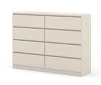 Komoda MAJA S8 140 cm kaszmir 8 szuflad