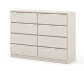 Komoda MAJA S8 140 cm kaszmir 8 szuflad