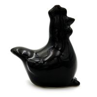 KURA WIELKANOCNA CZARNA DEKORACJA ŚWIĄTECZNA FIGURKA CERAMICZNA
