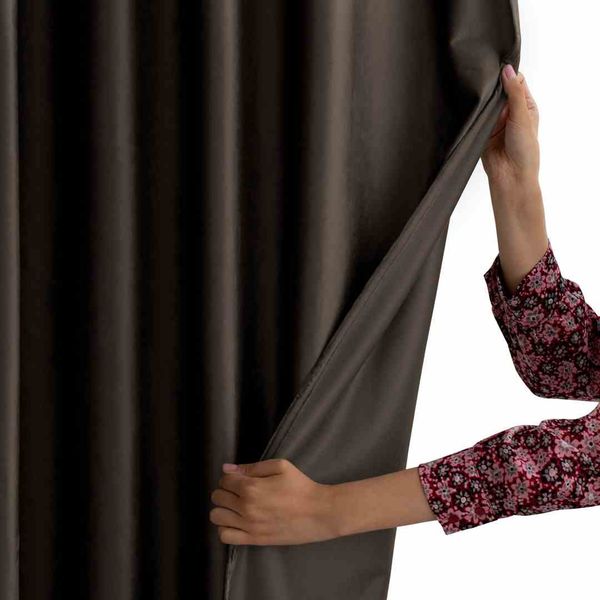 CURT/AH/VELVET/EYELETS/D.BROWN/140X245/1PC zdjęcie 9