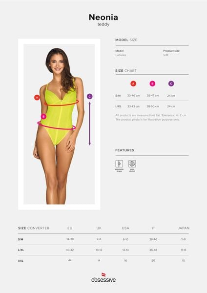 Neonia Body Żółty  S/M zdjęcie 7