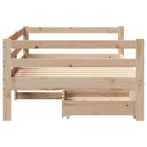 Łóżko dzienne z szufladami, 90x200 cm, sosnowe na Arena.pl