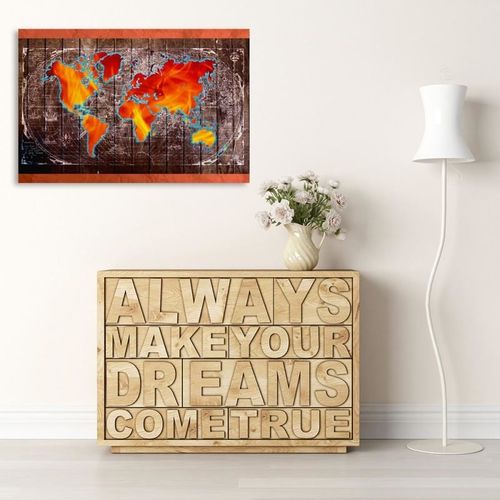 Deco Panel, Mapa świata 40x30 na Arena.pl