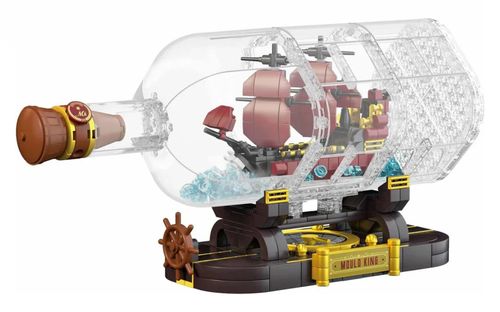 Zestaw Klocków Statek Piracki Czerwony W Butelce 885El. na Arena.pl