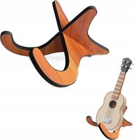 STOJAK NA UKULELE STATYW NA UKULELE DREWNIANY SKŁADANY ANTYPOŚLIZGOWY