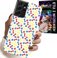 ETUI DO SAMSUNG GALAXY S21 Ultra - ŁAPKI KOŚCI PIES PATROL BAJKI + FOLIA