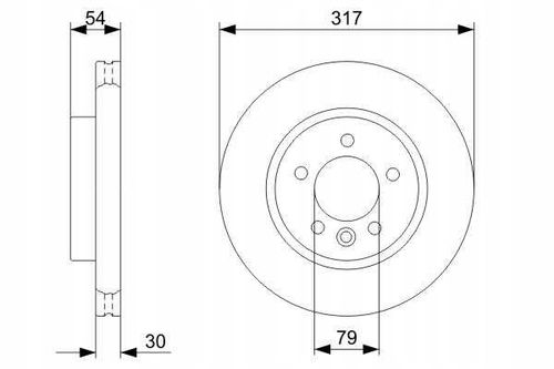 TARCZA HAM PRZOD 317X30 V BOSCH na Arena.pl