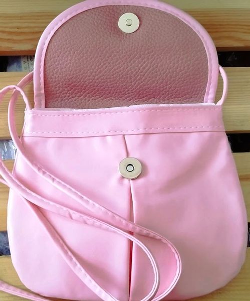 Torebka listonoszka skóra ekologiczna PINK zdjęcie 3