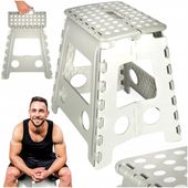 TABORET SKŁADANE KRZESŁO STOŁEK TURYSTYCZNY ANTYPOŚLIZGOWY 39cm 150KG