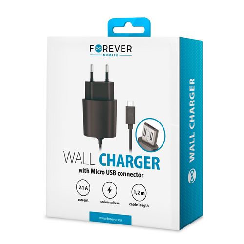 Ładowarka sieciowa micro USB 2,1A FOREVER na Arena.pl