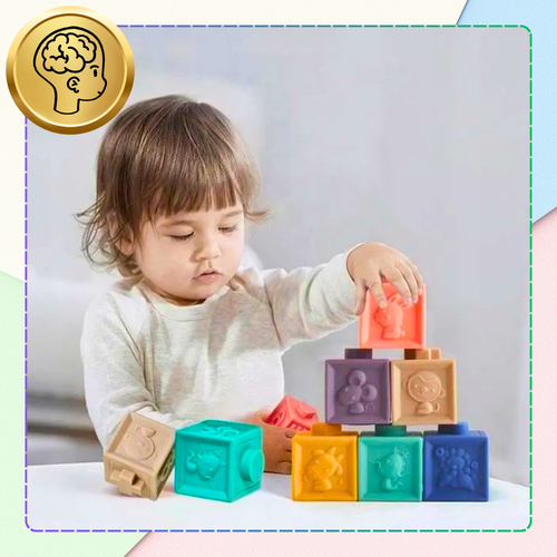 miękkie kreatywne klocki sensoryczne dla niemowląt dzieci funkcja gryzaka na Arena.pl