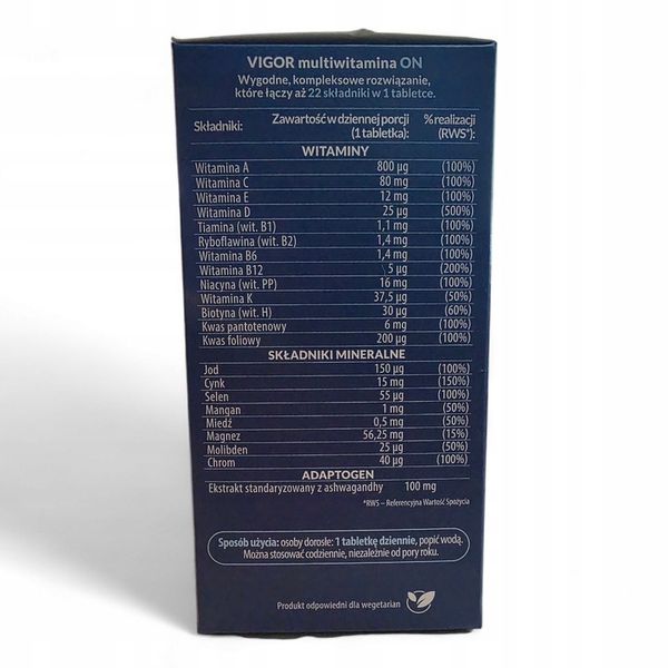 Vigor Multiwitamina On, 60 tabletek zdjęcie 2