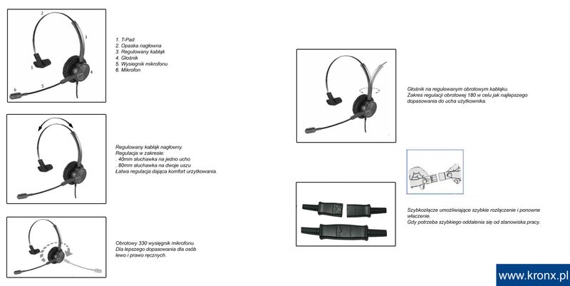 Zestaw słuchawkowy EXCELLENT 3800D zdjęcie 2