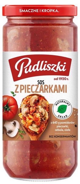 Pudliszki Sos z pieczarkami 480 g zdjęcie 1
