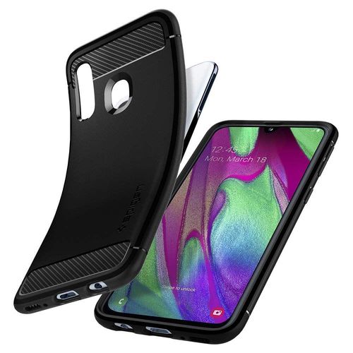 Etui Spigen Rugged Armor Galaxy A40 Matte Black na Arena.pl