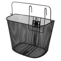 Kosz rowerowy czarny z rączką koszyk na rower swe