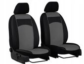 Pokrowce Standard ekoskóra szare 1+1 przody