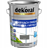 EMAKOL STRONG DO DREWNA I METALU SZARY JASNY 5L