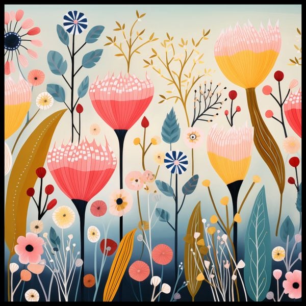 Plakat 100x100cm Ogród Marzeń zdjęcie 2