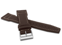 LAVVU Zwężany brązowy pasek CUT z luksusowej skóry Top Grain - 20