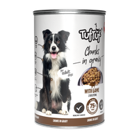 KARMA DLA PSA - MOKRA KARMA PUSZKA DZICZYZNA KAWAŁKI W SOSIE 415g | TufTuf