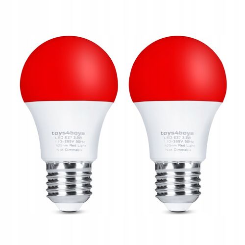 ŻARÓWKA LED E27 CZERWONA ŻARÓWKI LED OZDOBNA DEKORACYJNA ZDROWY SEN na Arena.pl