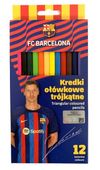 kredki ołówk trójkąt fc barcelona 12kol 3398