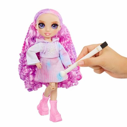 RAINBOW HIGH WATERCOLOR & CREATE LALKA DO MALOWANIA FIOLETOWE OCZY 507581 na Arena.pl