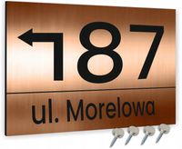 Tabliczka ADRESOWA NA DOM NUMER DOMU ZE STRZAŁKĄ
