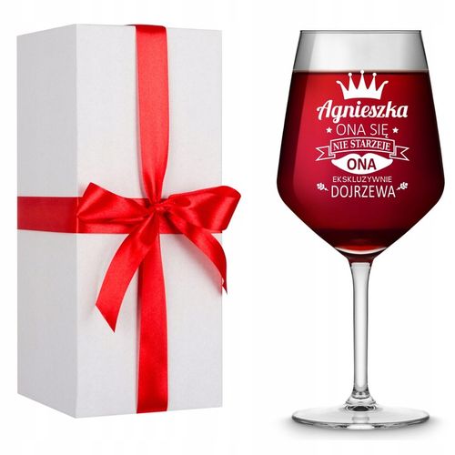 Kieliszek do WINA z GRAWERM PREZENT urodziny 18 20 30 40 na Arena.pl