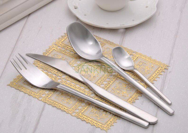 Sztućce - NEW DESIGN 24 Szt - Silver - MAT zdjęcie 4