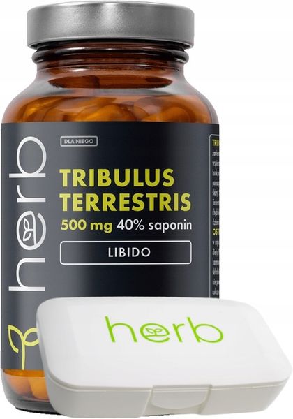 HERB Tribulus 500mg 90vcaps Booster Testosteron Libido Potencja zdjęcie 5