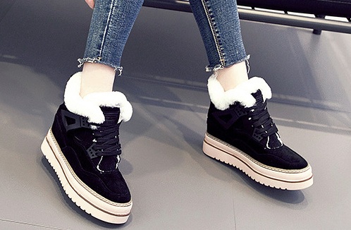 Buty  Damskie - PLATFORMA - Ocieplane na Arena.pl