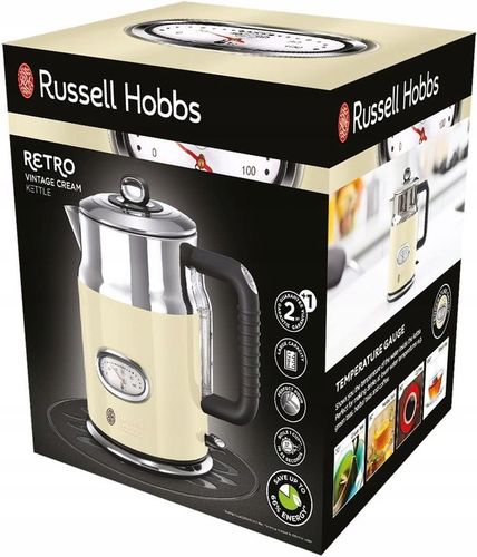 Czajnik elektryczny Russell Hobbs 21672-70 2400 W 1,7 l beżowy/brązowy na Arena.pl
