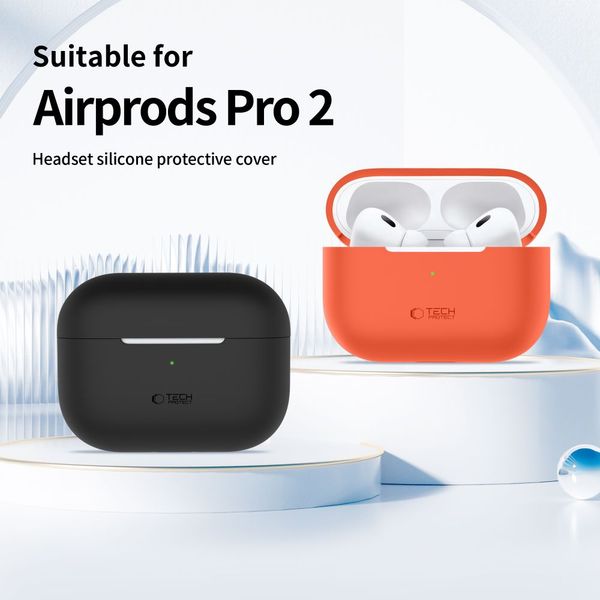 TECH-PROTECT SILICONE APPLE AIRPODS PRO 1 / 2 CAFFE LATTE zdjęcie 3
