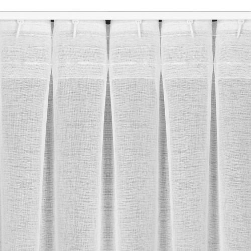 Firana z etaminy na taśmie flex LAYLA 140x300 biała na Arena.pl