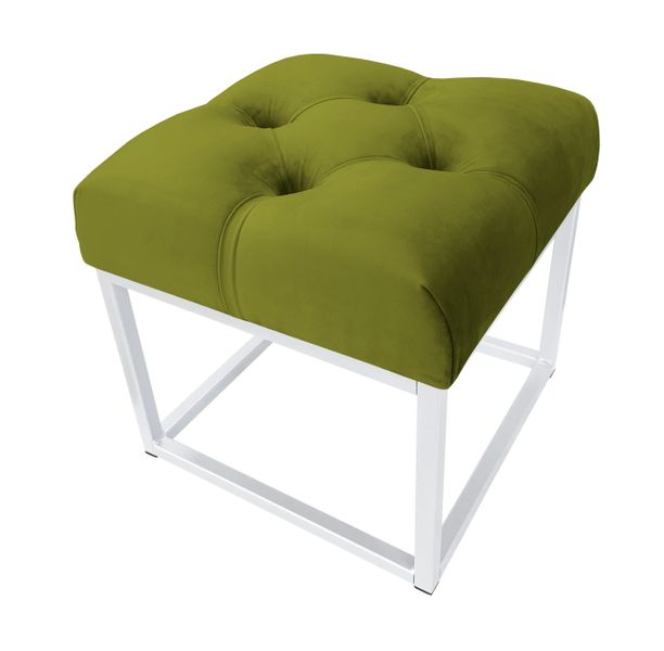 Pufa CHESTERFIELD LOFT ławka postawa biała BL75 zdjęcie 2