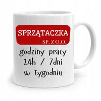 Dla Sprzątaczki Kubek Sprzątaczka Sp. Z O.o. Z Nadrukiem Ze Zdjęciem