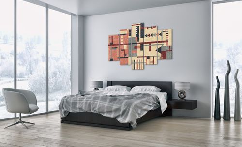 Obraz Na Płótnie - Kompozycja Kolory - 150X100 Cm - Ea150X100-3863 na Arena.pl