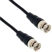 Kabel przewód antenowy BNC 0,5 m czarny 50 Ohm RG58 pro snake