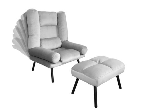 FOTEL TOKIO ROZKŁADANY Z PODNÓŻKIEM N. ZŁOTA BL06 na Arena.pl